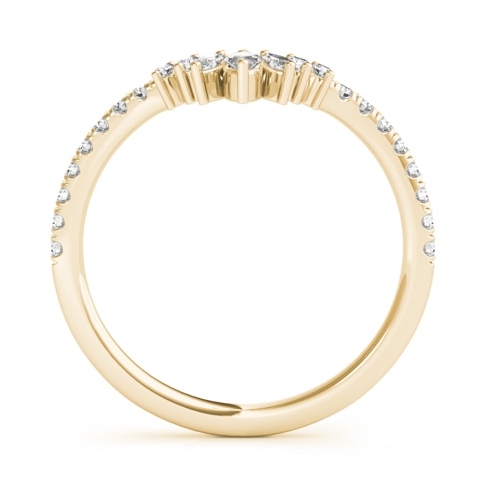Round Marquise And Diamond Fashion Ring · 0.34 ct tw