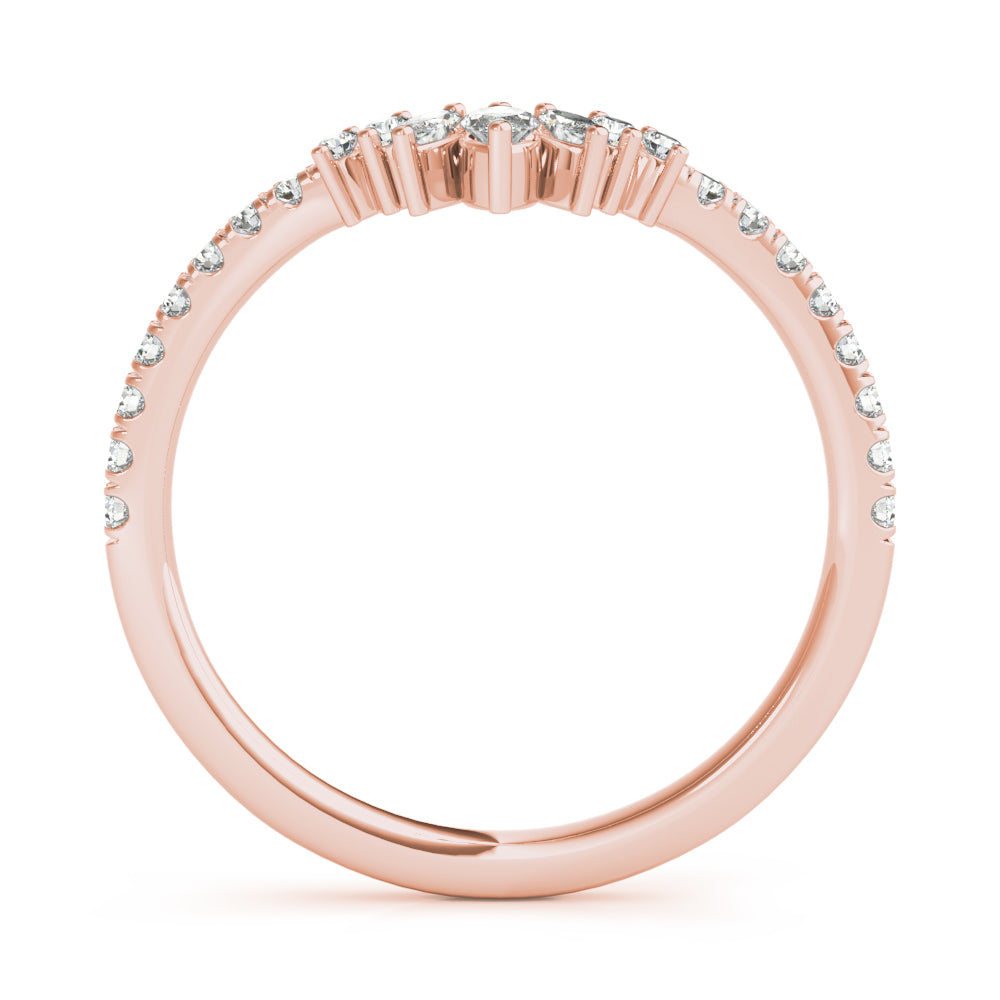 Round Marquise And Diamond Fashion Ring · 0.34 ct tw