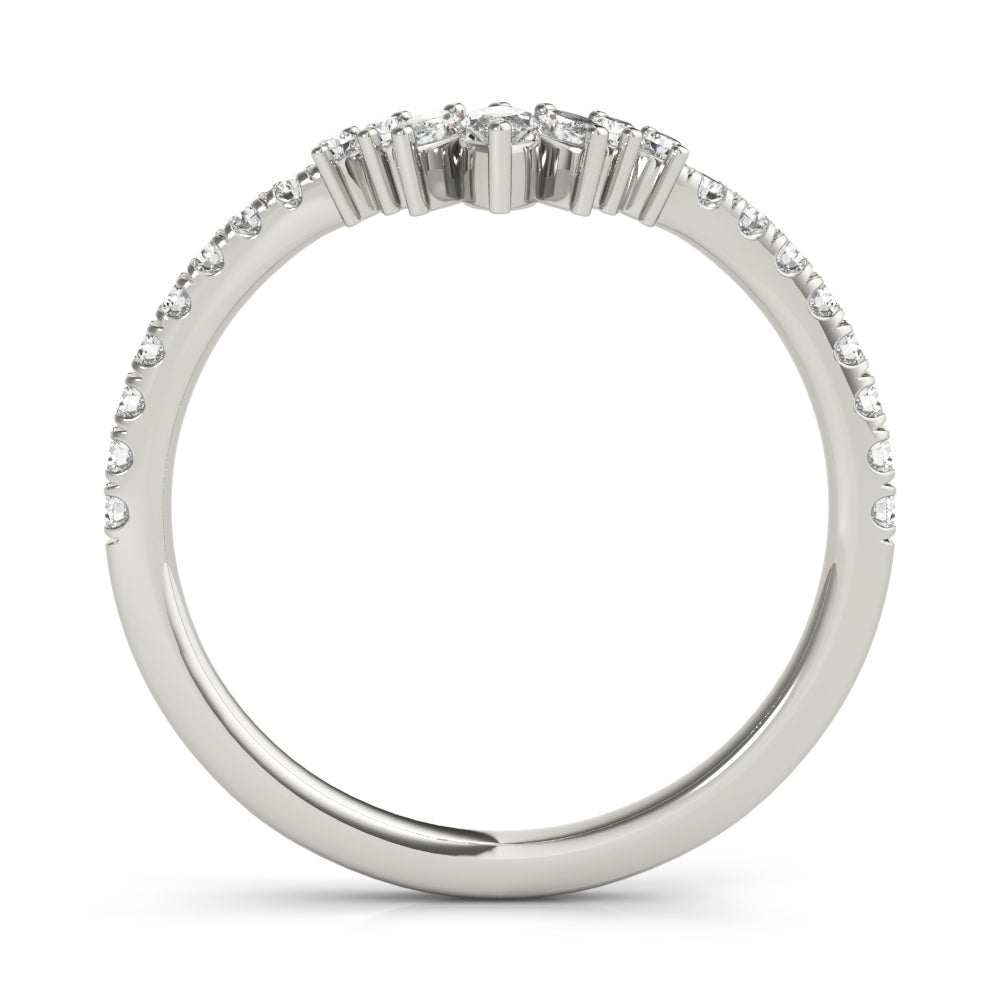 Round Marquise And Diamond Fashion Ring · 0.34 ct tw