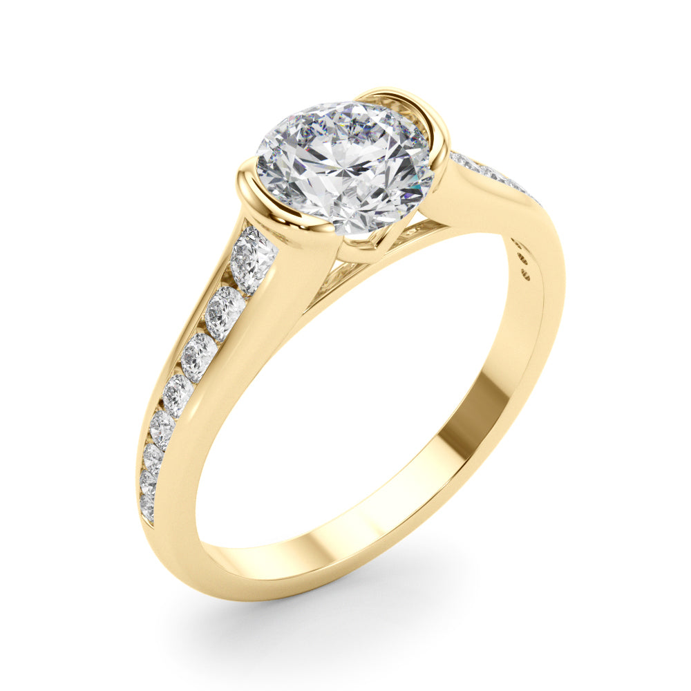 Round Center Diamond Engagement Ring · 1.35 ct tw