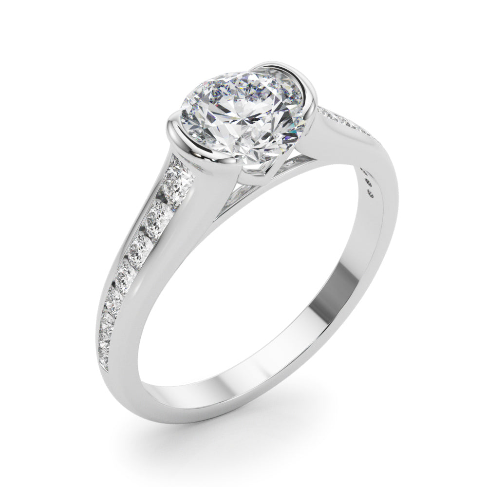 Round Center Diamond Engagement Ring · 1.35 ct tw