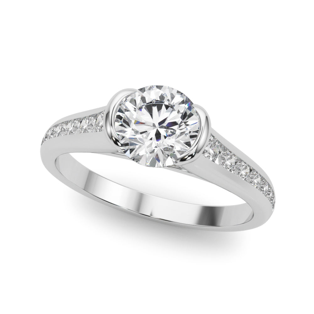 Round Center Diamond Engagement Ring · 1.35 ct tw