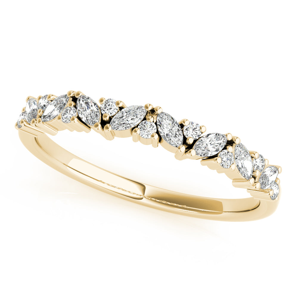 Round Marquise & Diamond Band · 0.33 ct tw