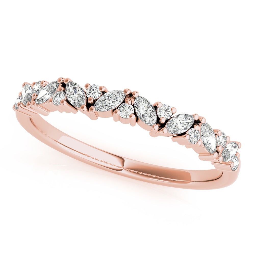 Round Marquise & Diamond Band · 0.33 ct tw