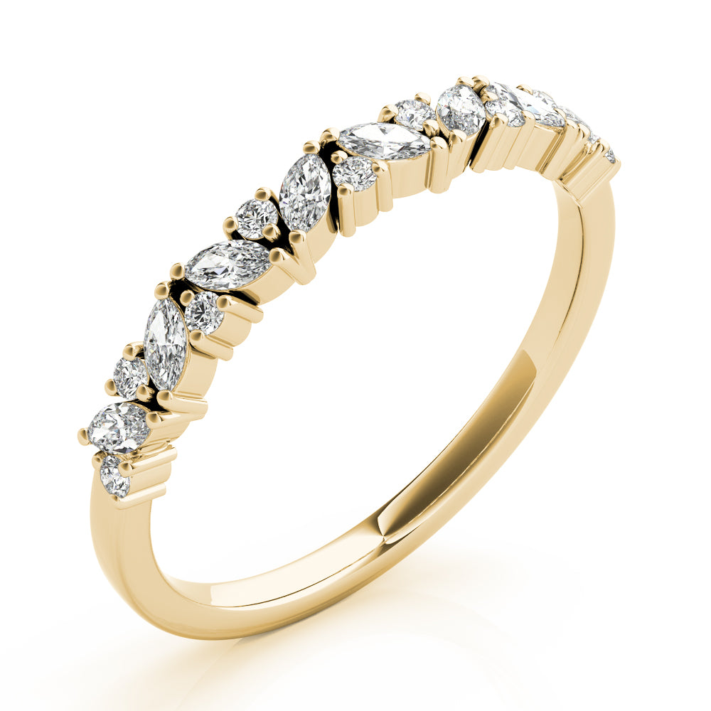 Round Marquise & Diamond Band · 0.33 ct tw