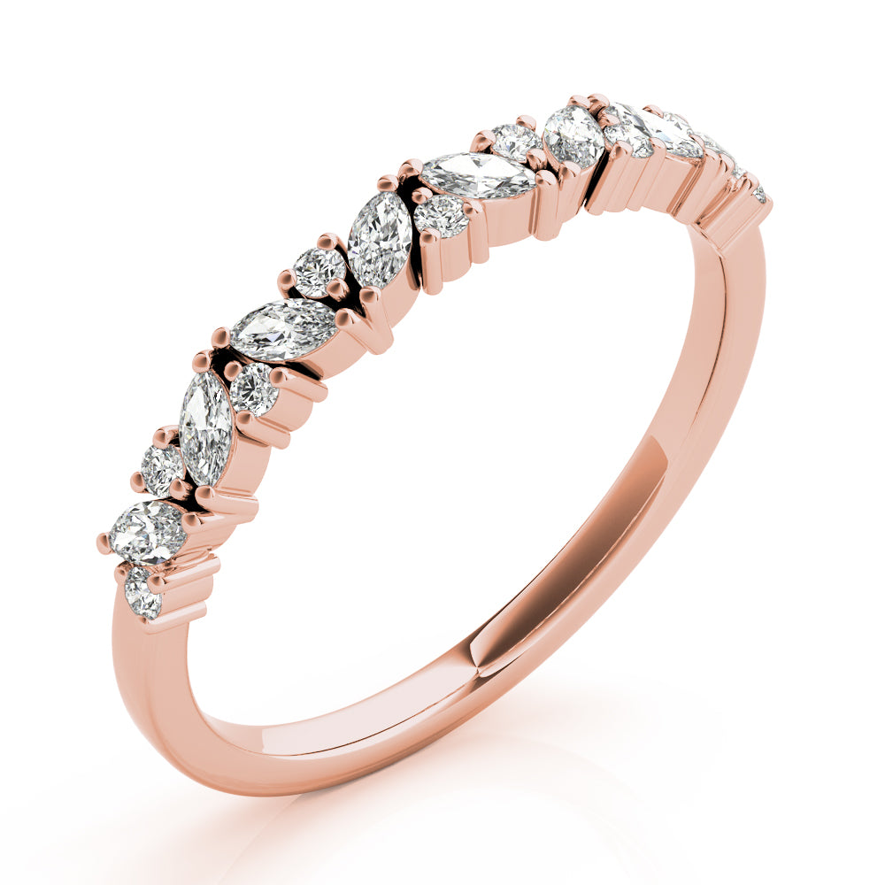 Round Marquise & Diamond Band · 0.33 ct tw