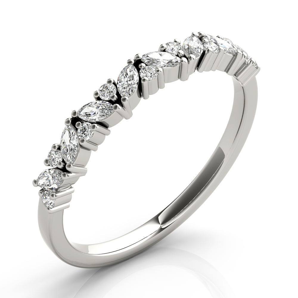 Round Marquise & Diamond Band · 0.33 ct tw
