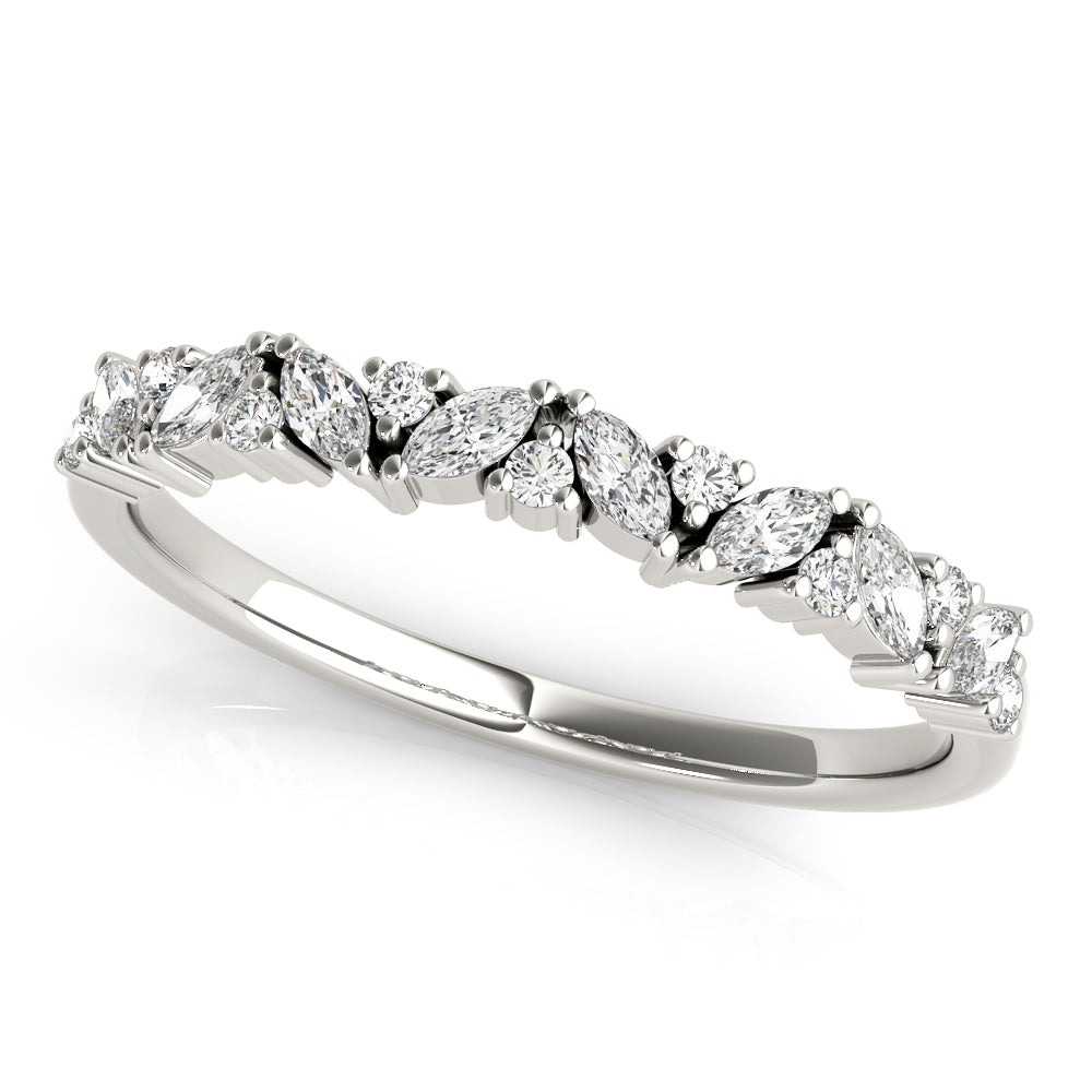 Round Marquise & Diamond Band · 0.33 ct tw