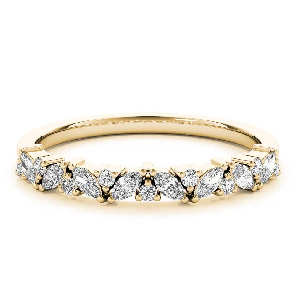 Round Marquise & Diamond Band · 0.33 ct tw