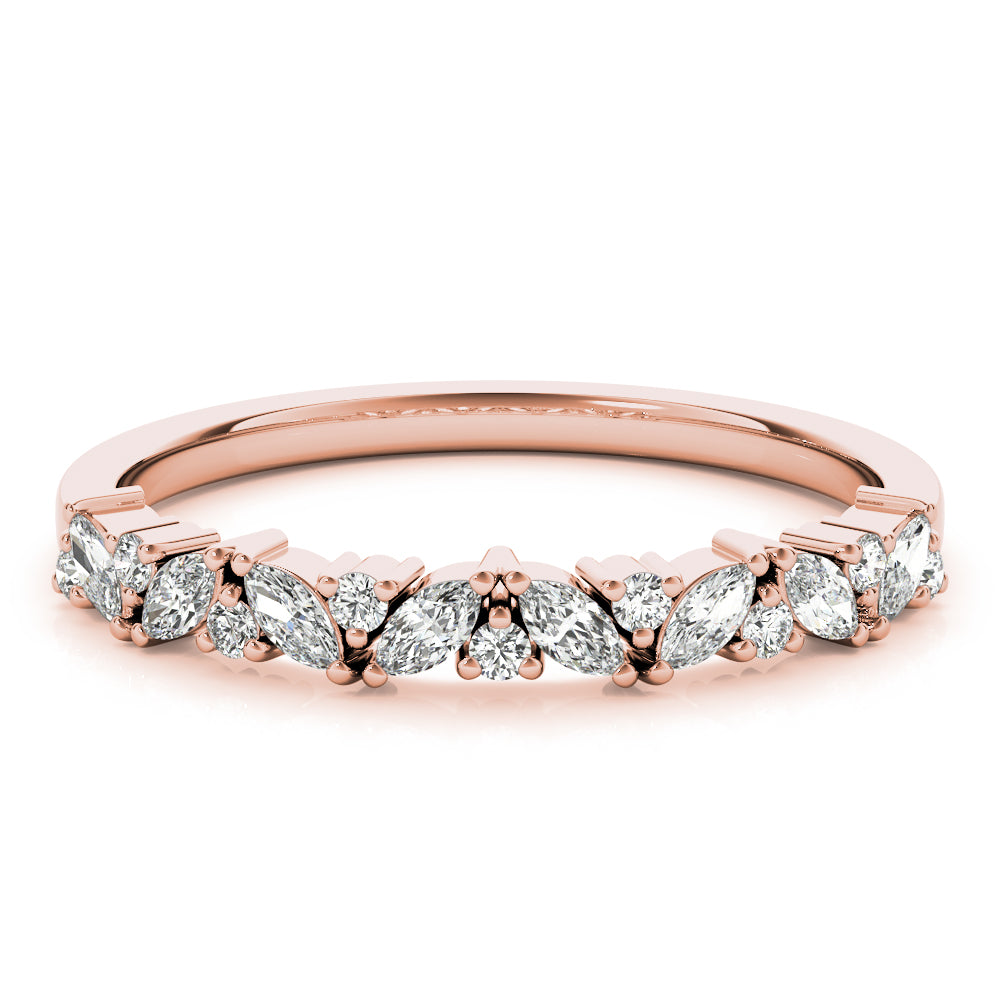 Round Marquise & Diamond Band · 0.33 ct tw