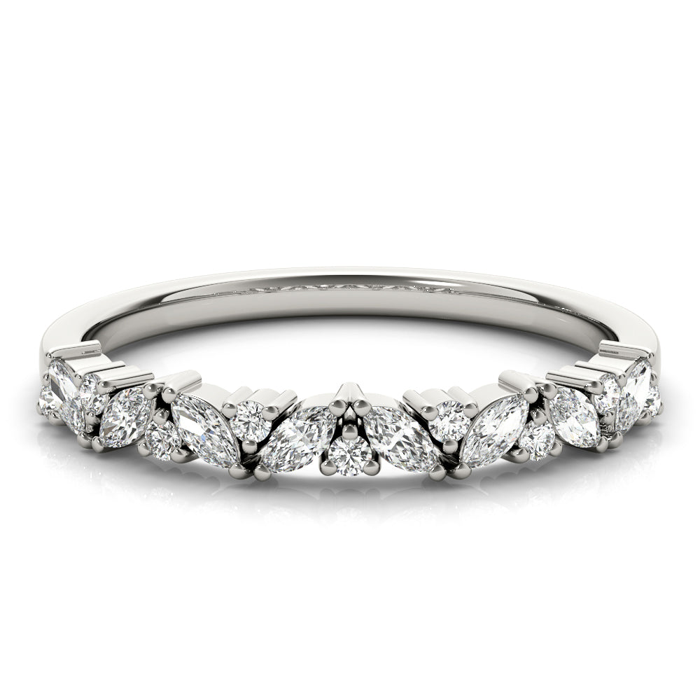 Round Marquise & Diamond Band · 0.33 ct tw