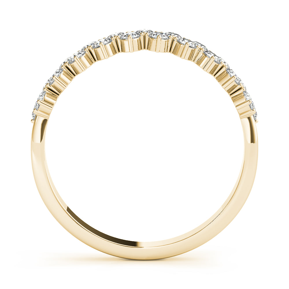 Round Two Row Diamond Band · 0.53 ct tw
