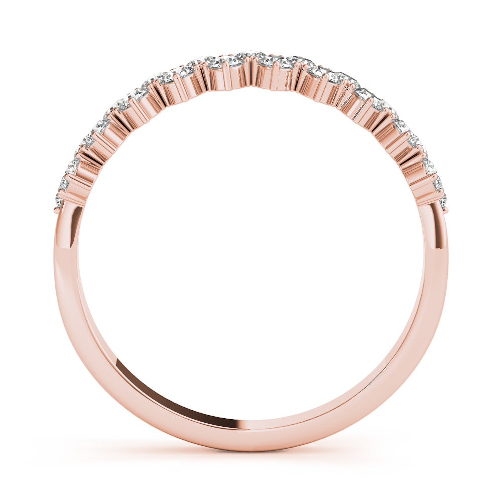 Round Two Row Diamond Band · 0.53 ct tw