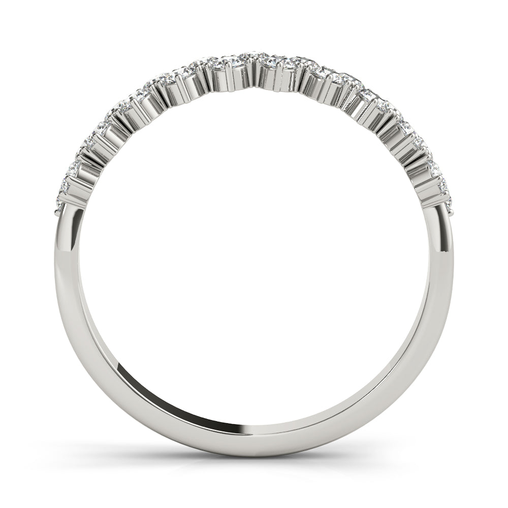 Round Two Row Diamond Band · 0.53 ct tw