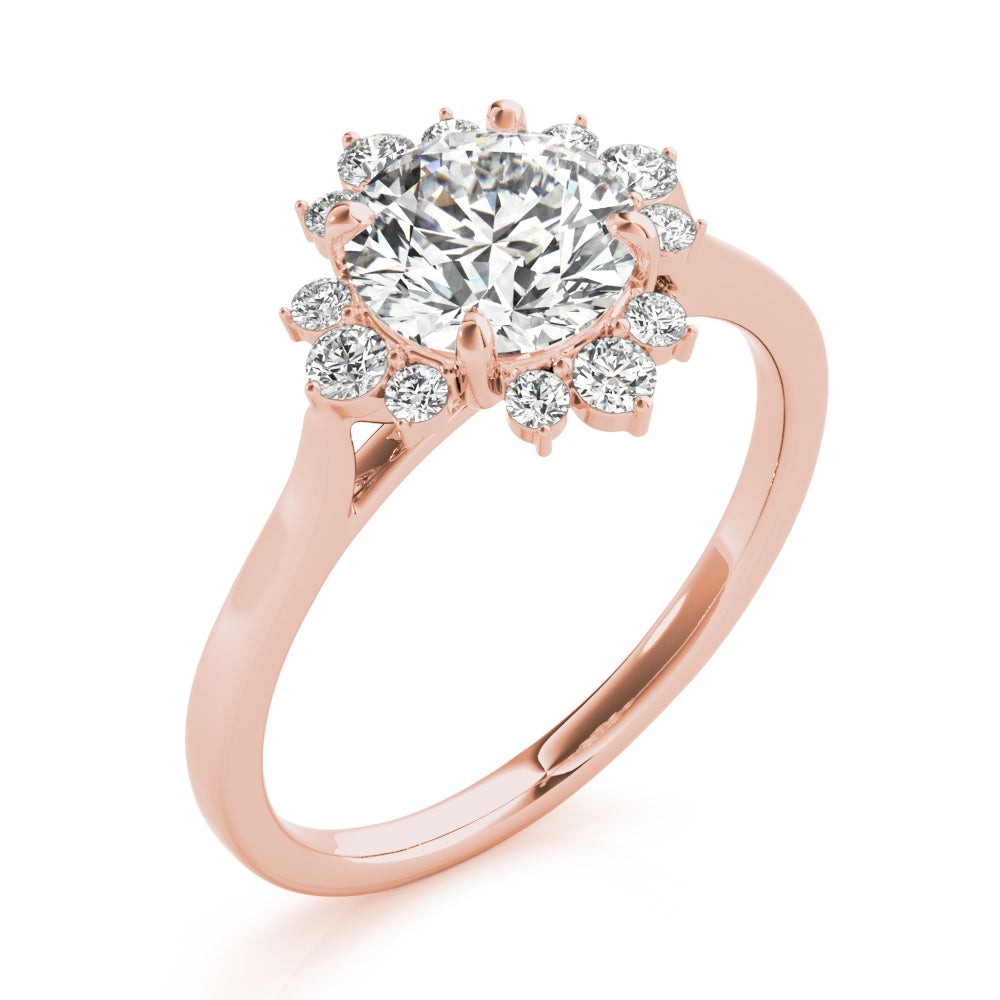 Round For Center Diamond Engagement Ring · 1.21 ct tw