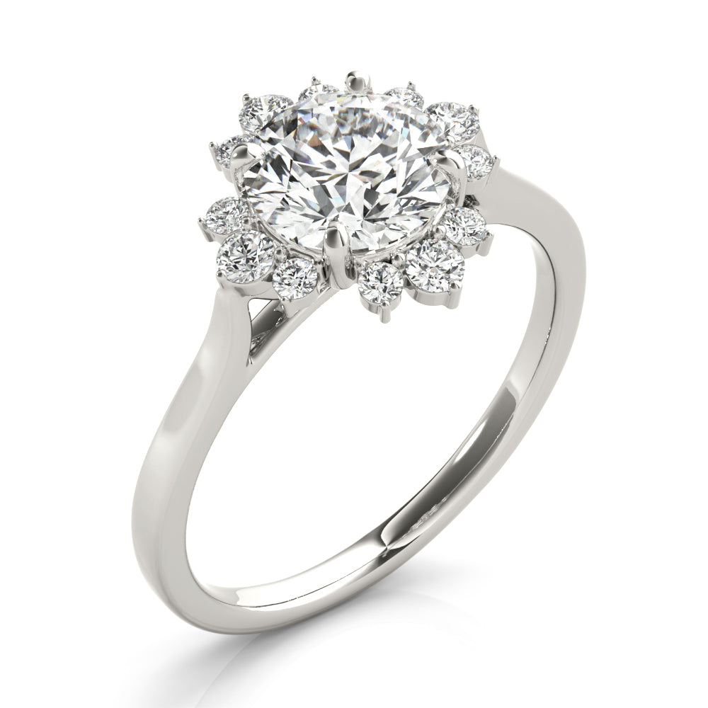 Round For Center Diamond Engagement Ring · 1.21 ct tw