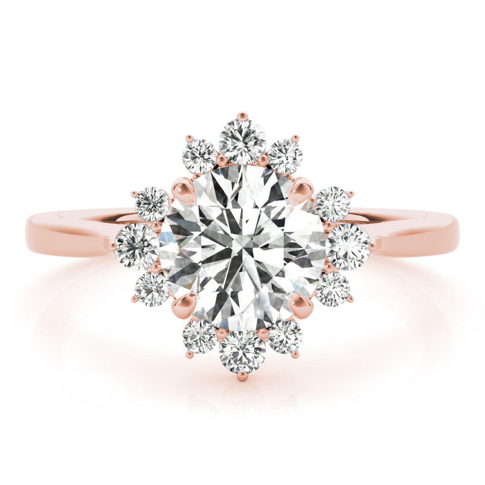 Round For Center Diamond Engagement Ring · 1.21 ct tw