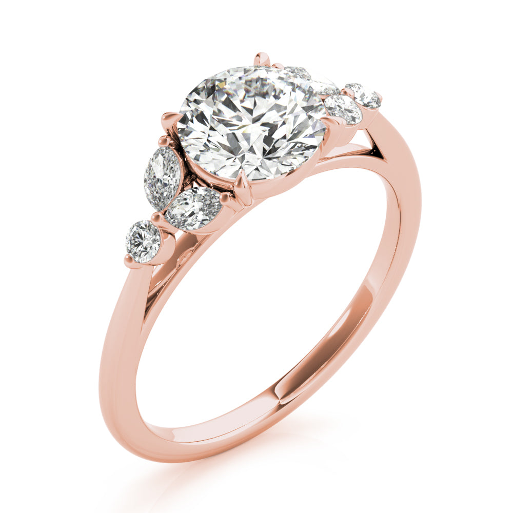 Round Diamond Engagement Ring · 0.79 ct tw