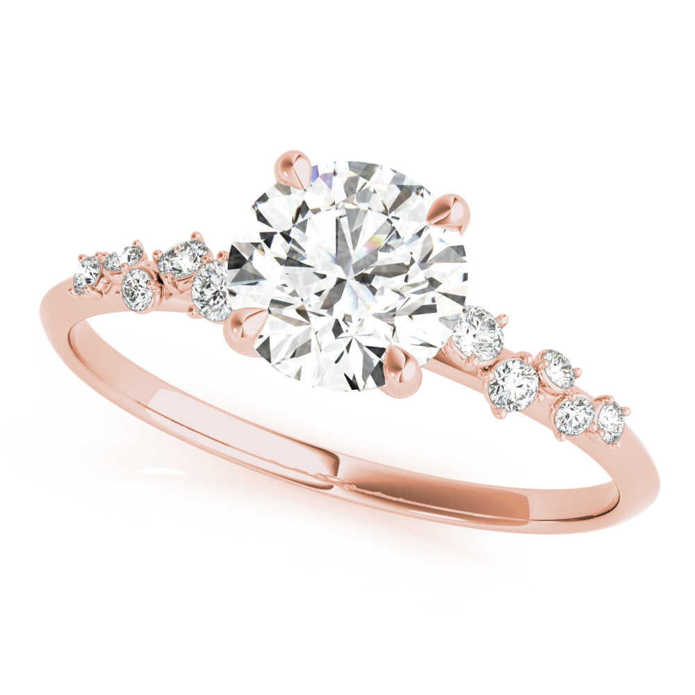 Round Center Diamond Engagement Ring · 1.11 ct tw