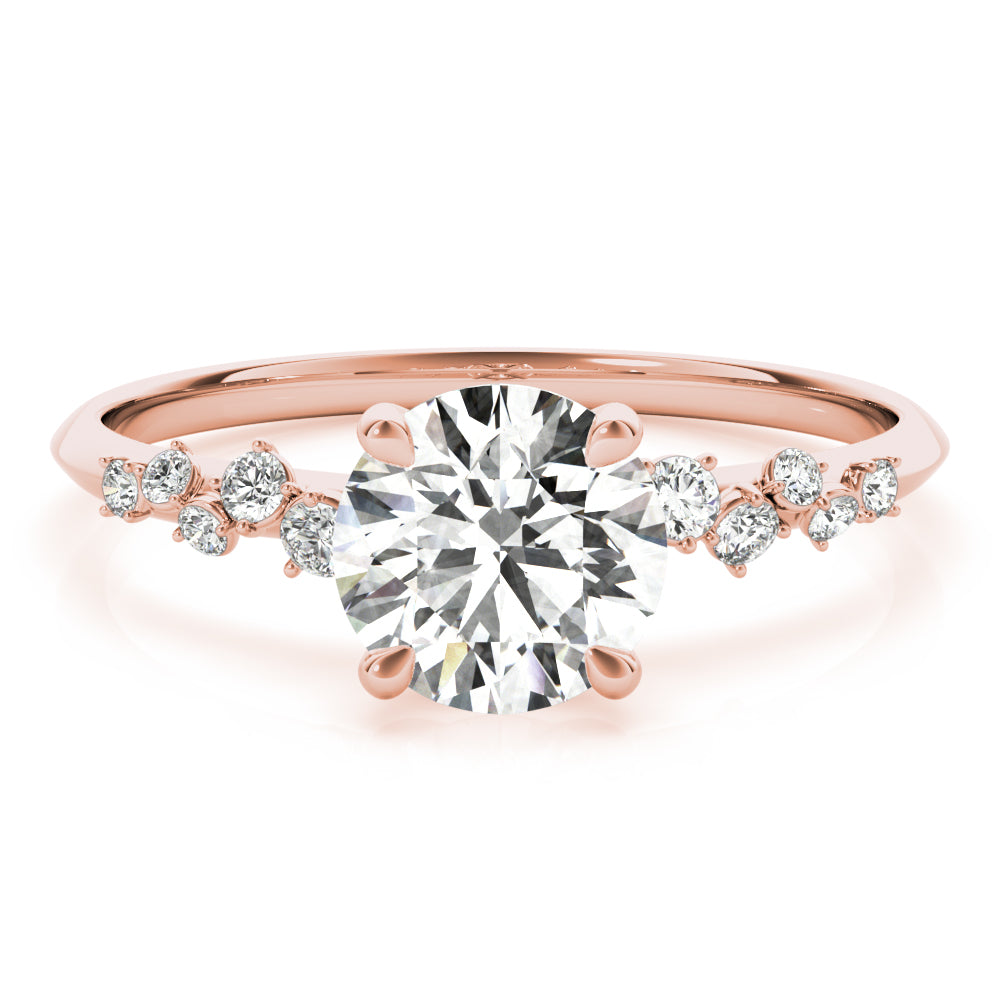Round Center Diamond Engagement Ring · 1.11 ct tw