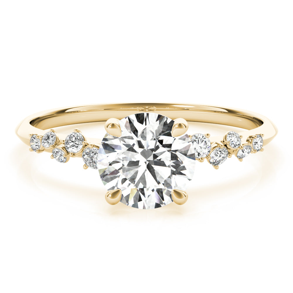 Round Center Diamond Engagement Ring · 1.36 ct tw