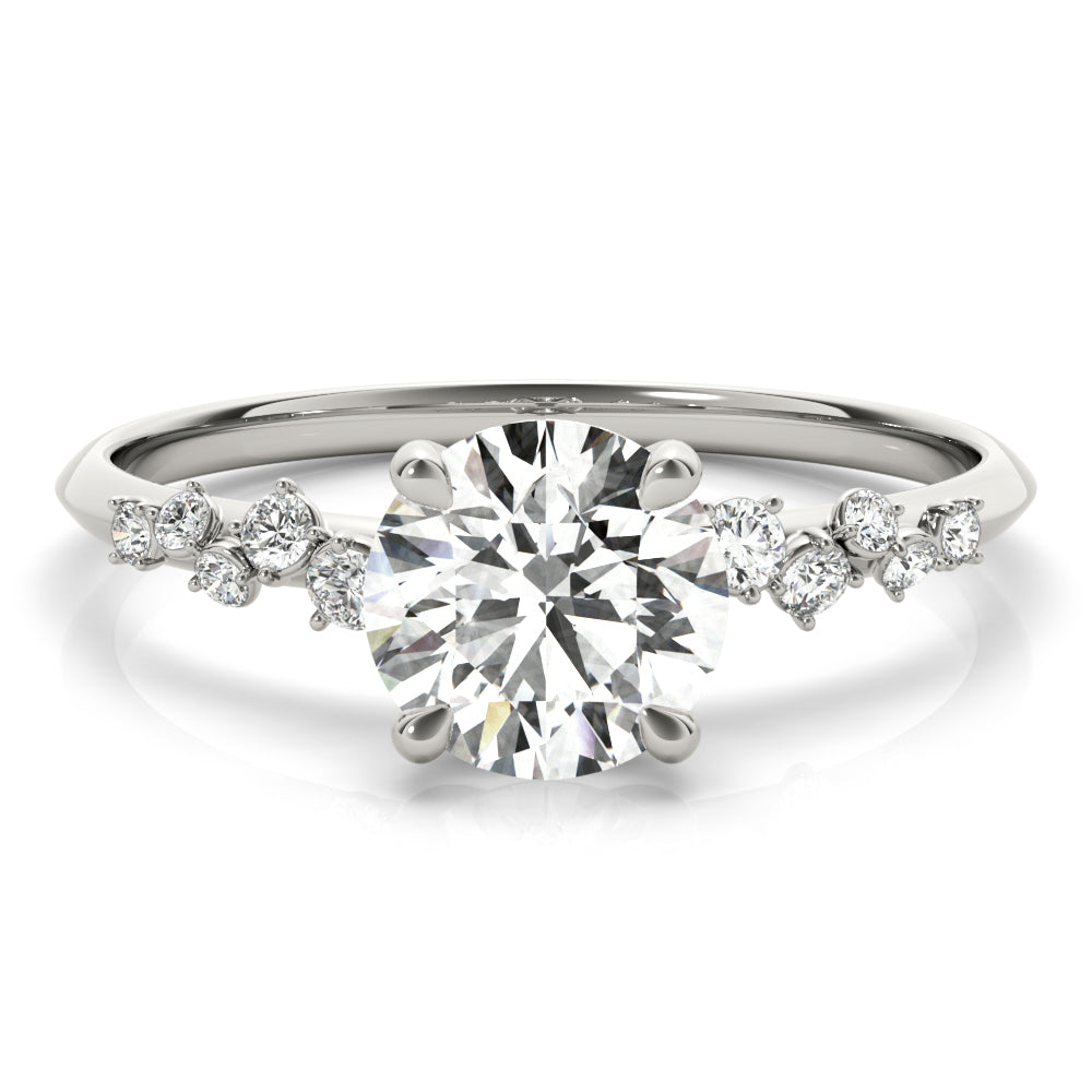 Round Center Diamond Engagement Ring · 1.11 ct tw