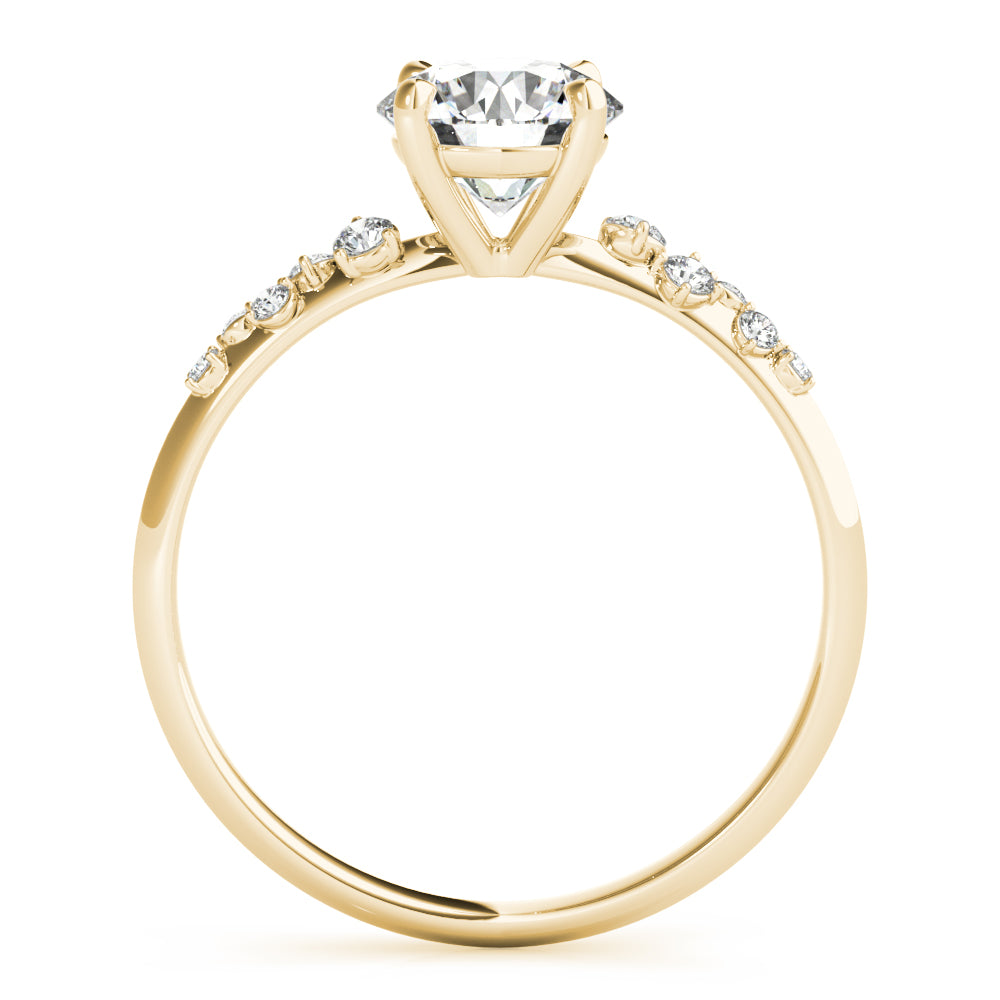 Round Center Diamond Engagement Ring · 0.61 ct tw