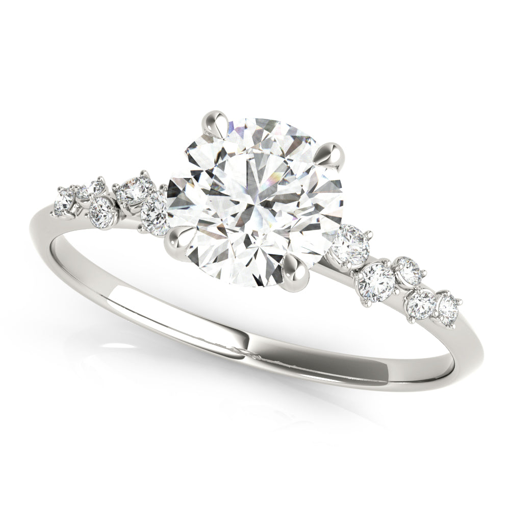 Round Center Diamond Engagement Ring · 1.61 ct tw