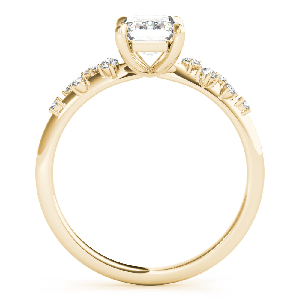 Emerald Cut Center Diamond Engagement Ring · 0.45 ct tw