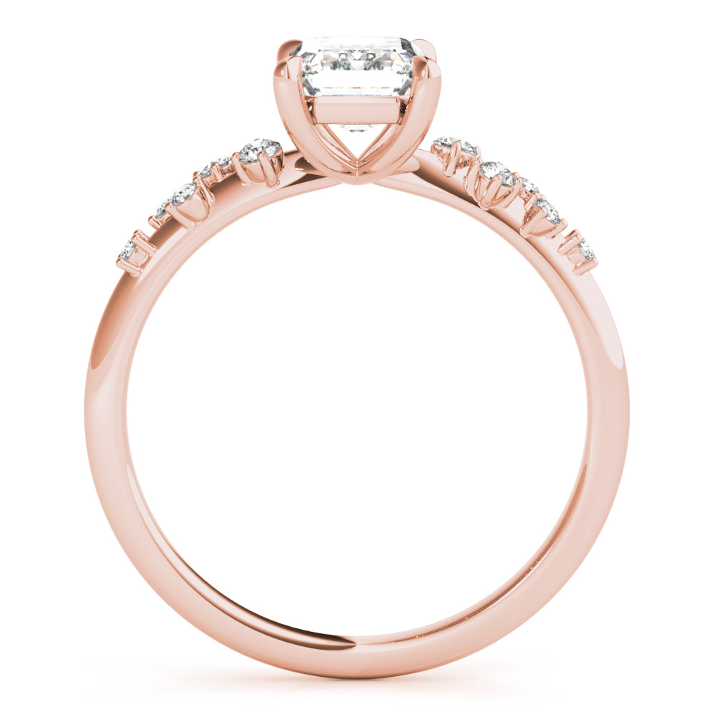 Emerald Cut Center Diamond Engagement Ring · 1.11 ct tw