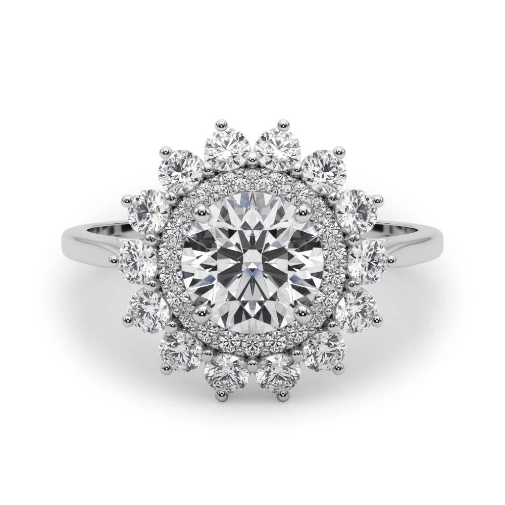 Round Diamond Engagement Ring · 0.99 ct tw