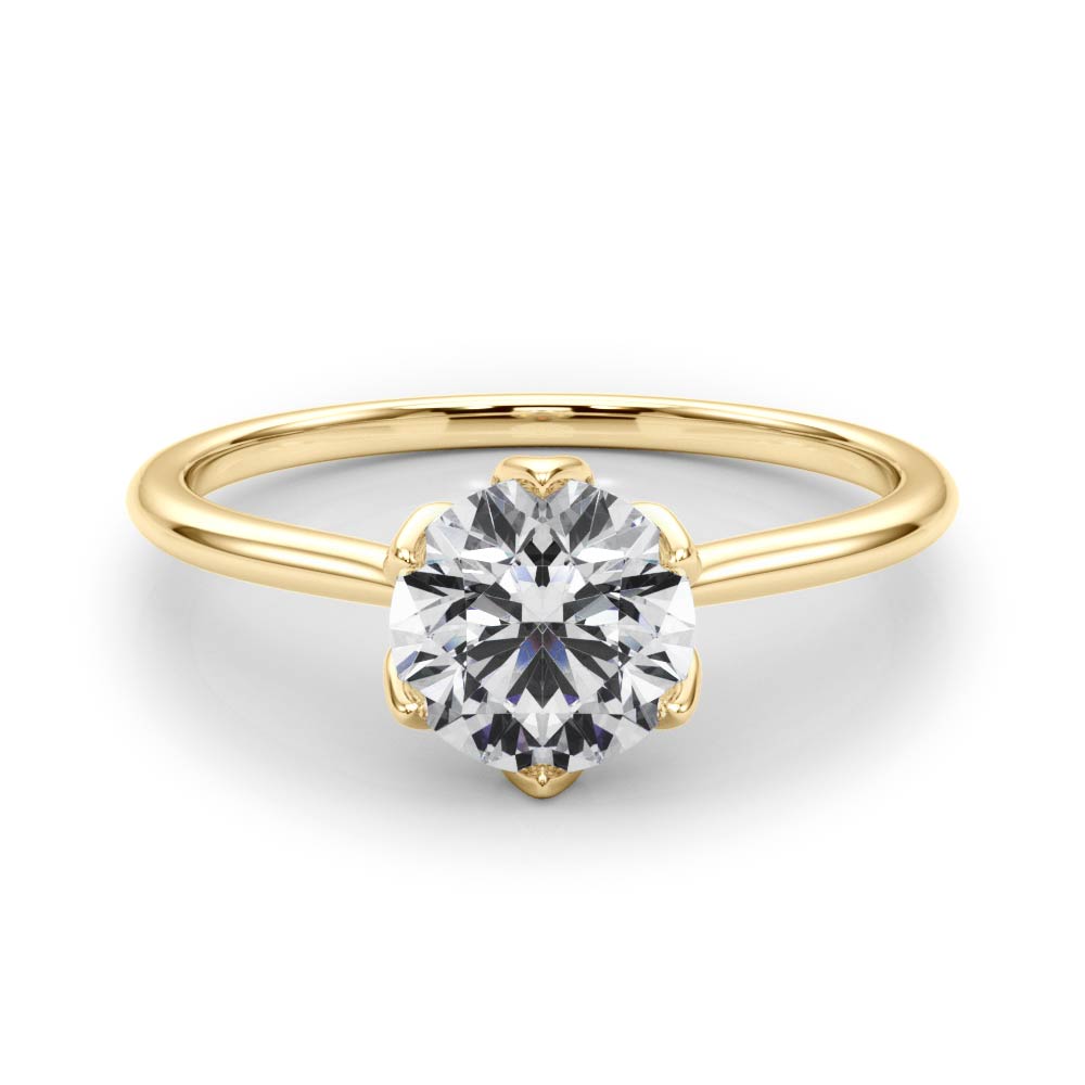 Round 10 MM Engagement Ring