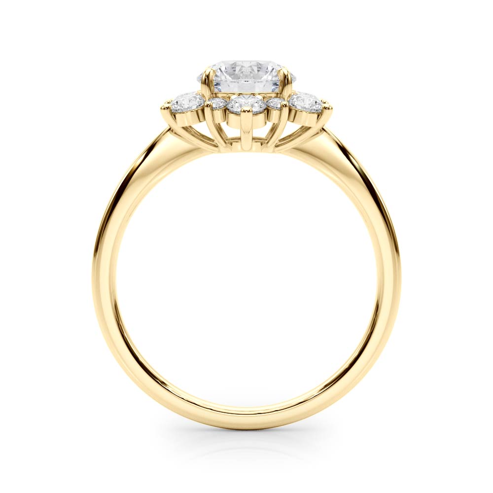 Round Halo Diamond Engagement Ring · 1.48 ct tw