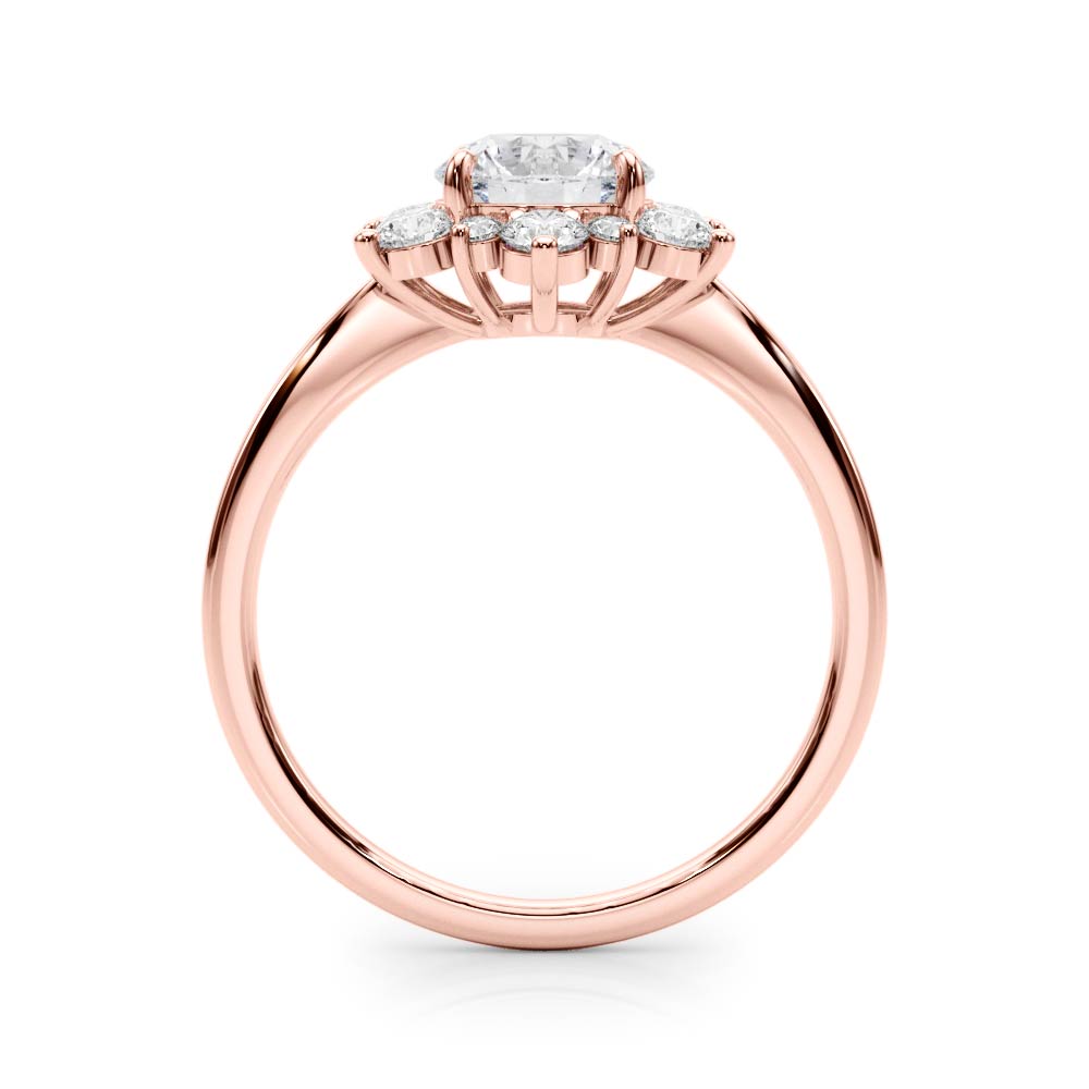 Round Halo Diamond Engagement Ring · 1.48 ct tw