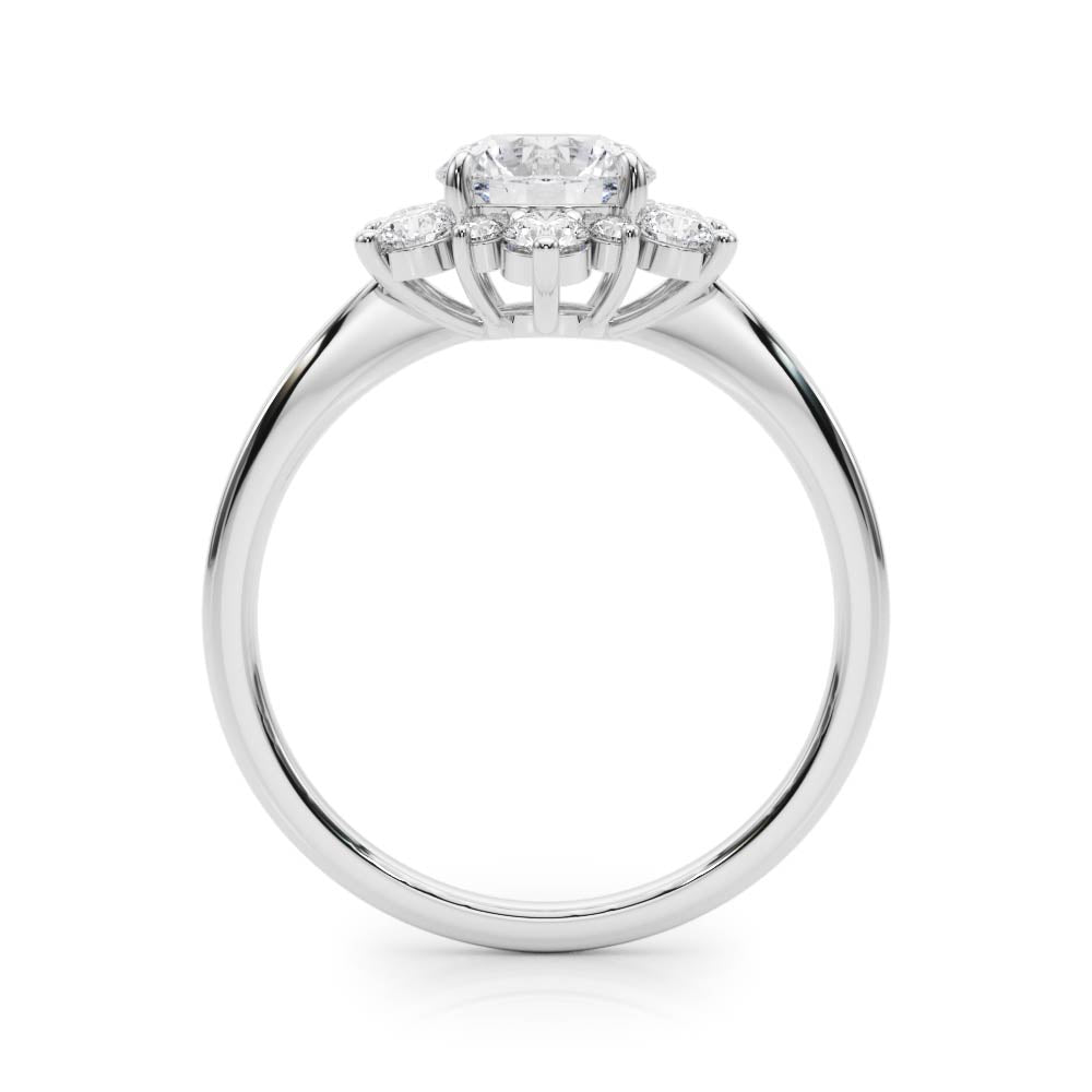 Round Halo Diamond Engagement Ring · 2.22 ct tw