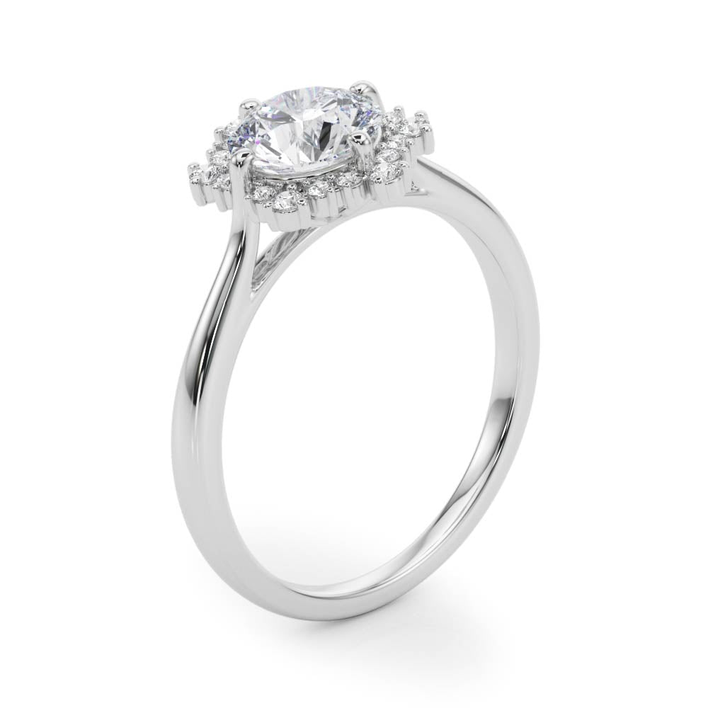 Round Diamond Engagement Ring · 0.58 ct tw