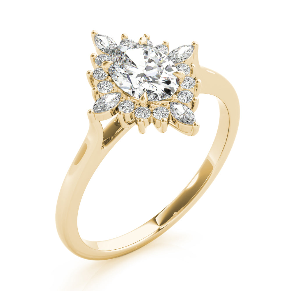 Oval Diamond Engagement Ring · 0.59 ct tw