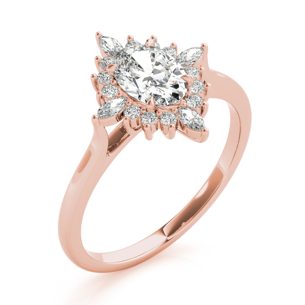 Oval Diamond Engagement Ring · 0.59 ct tw