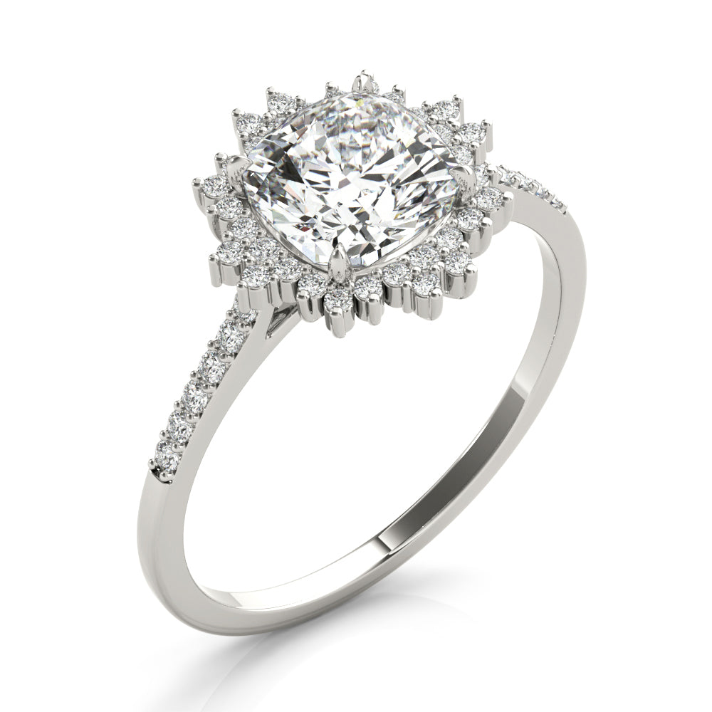 Cushion Center Diamond Engagement Ring · 1.20 ct tw
