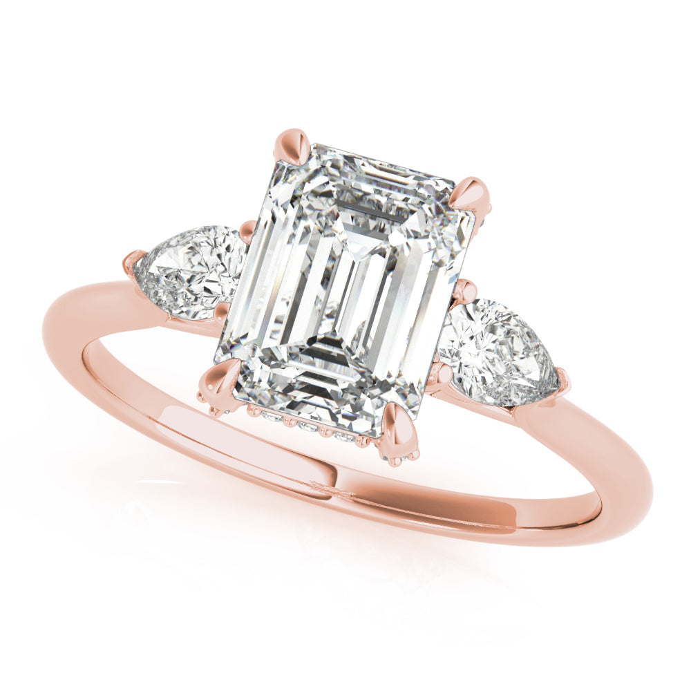 Emerald Cut Center Diamond Engagement Ring · 1.49 ct tw