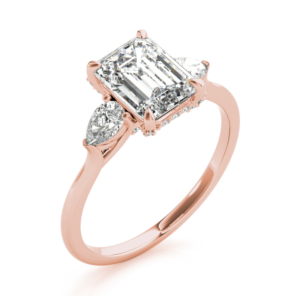Emerald Cut Center Diamond Engagement Ring · 2.12 ct tw