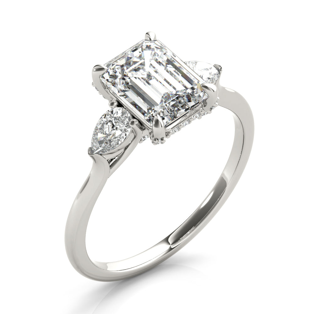 Emerald Cut Center Diamond Engagement Ring · 2.51 ct tw