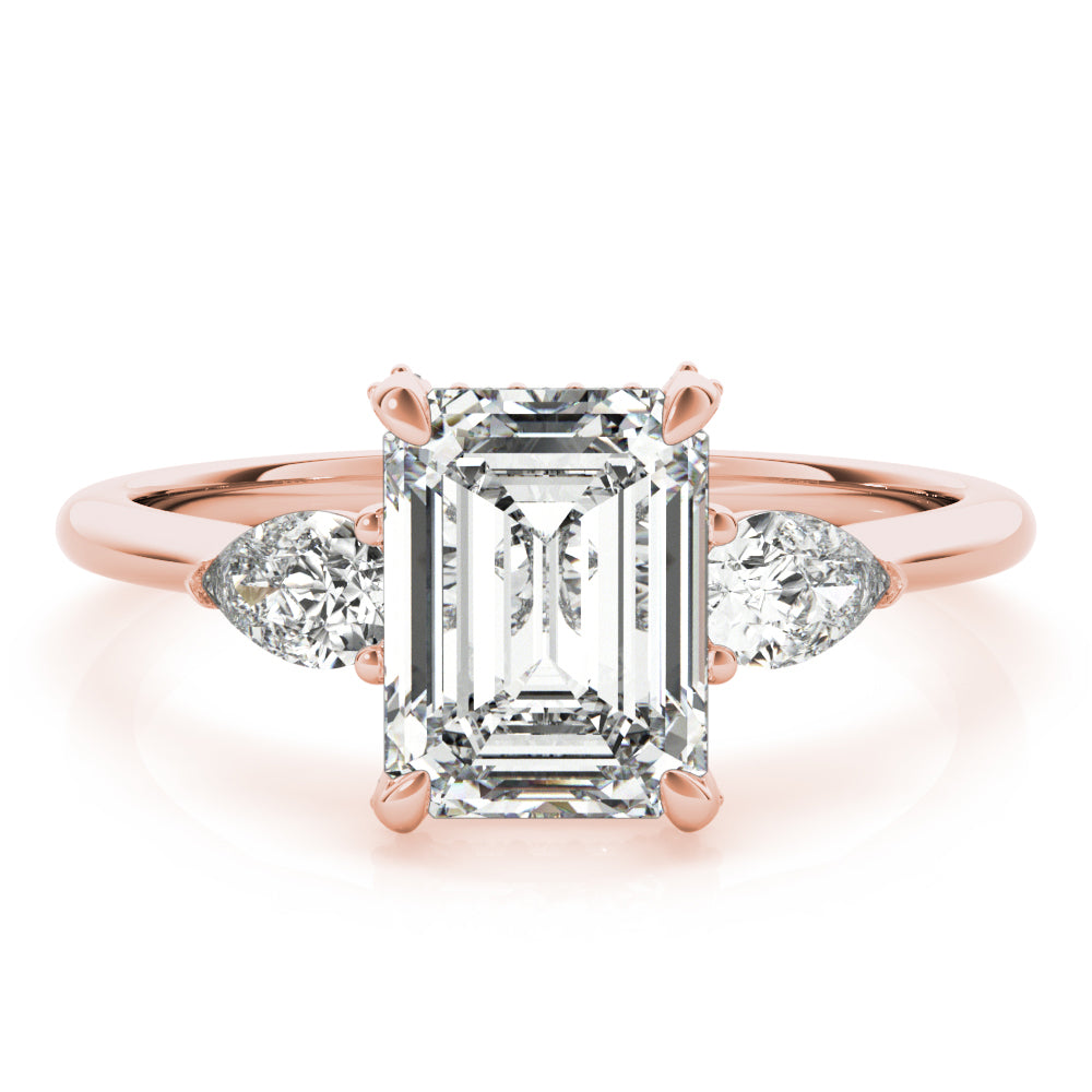Emerald Cut Center Diamond Engagement Ring · 1.49 ct tw