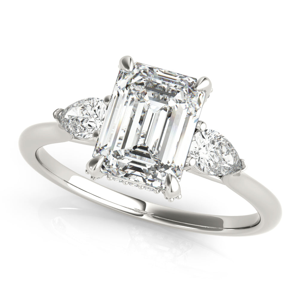 Emerald Cut Center Diamond Engagement Ring · 2.12 ct tw