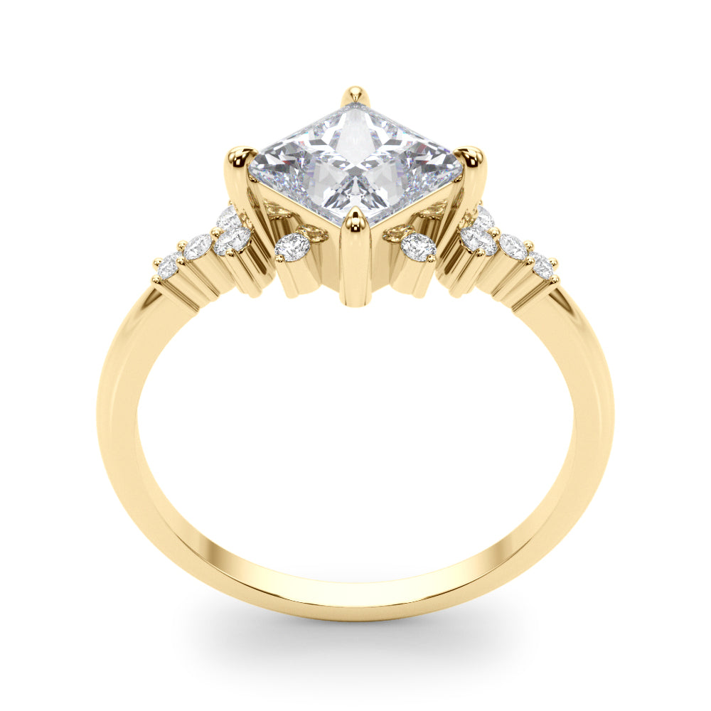 Square Diamond Engagement Ring · 0.89 ct tw