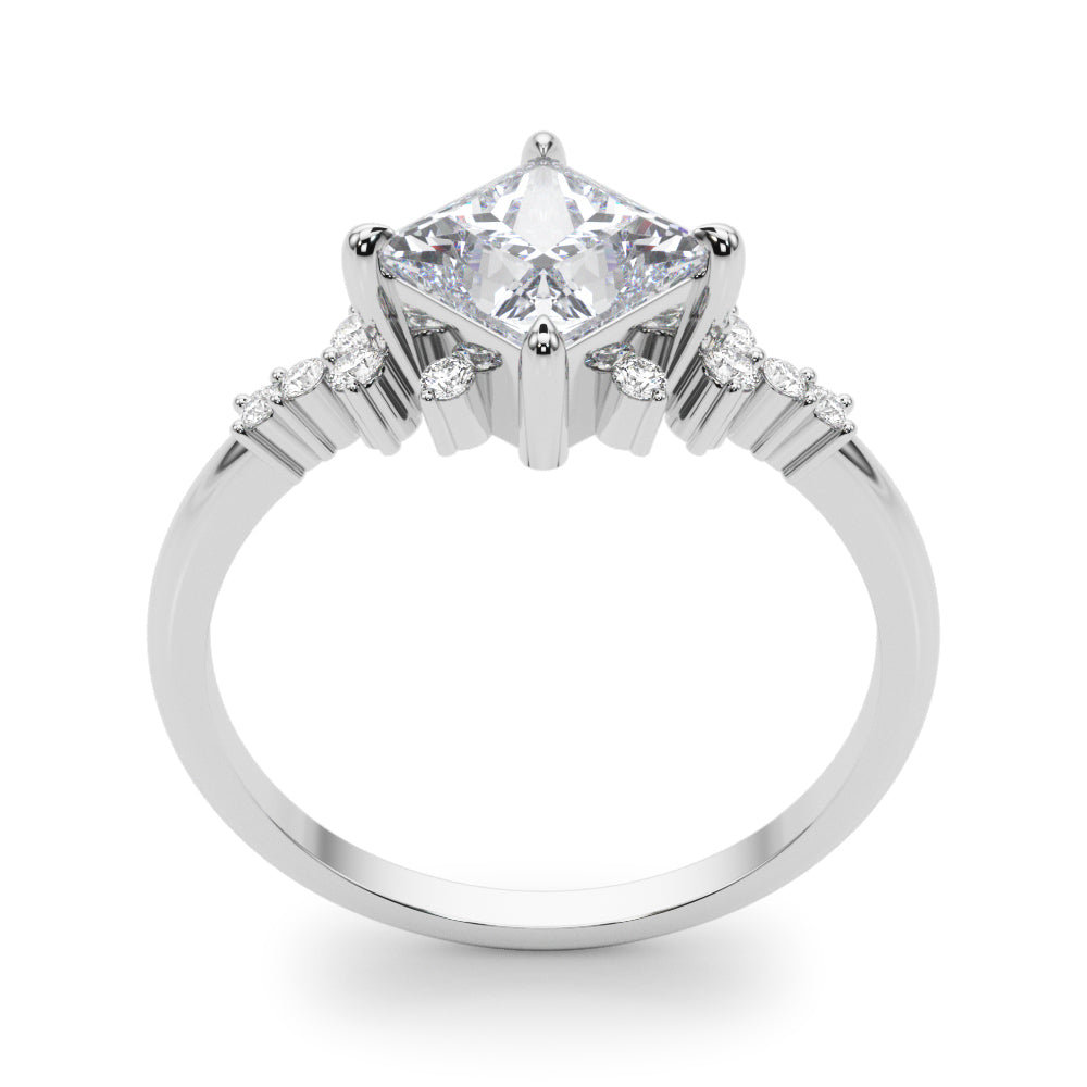 Square Diamond Engagement Ring · 0.89 ct tw