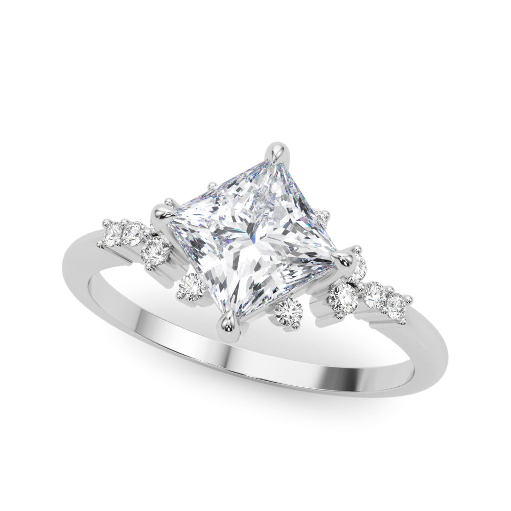 Square Diamond Engagement Ring · 1.64 ct tw