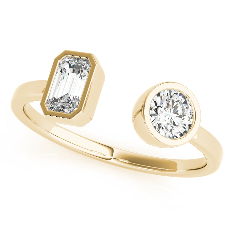 Round Emerald Diamond Fashion Ring · 0.60 ct tw