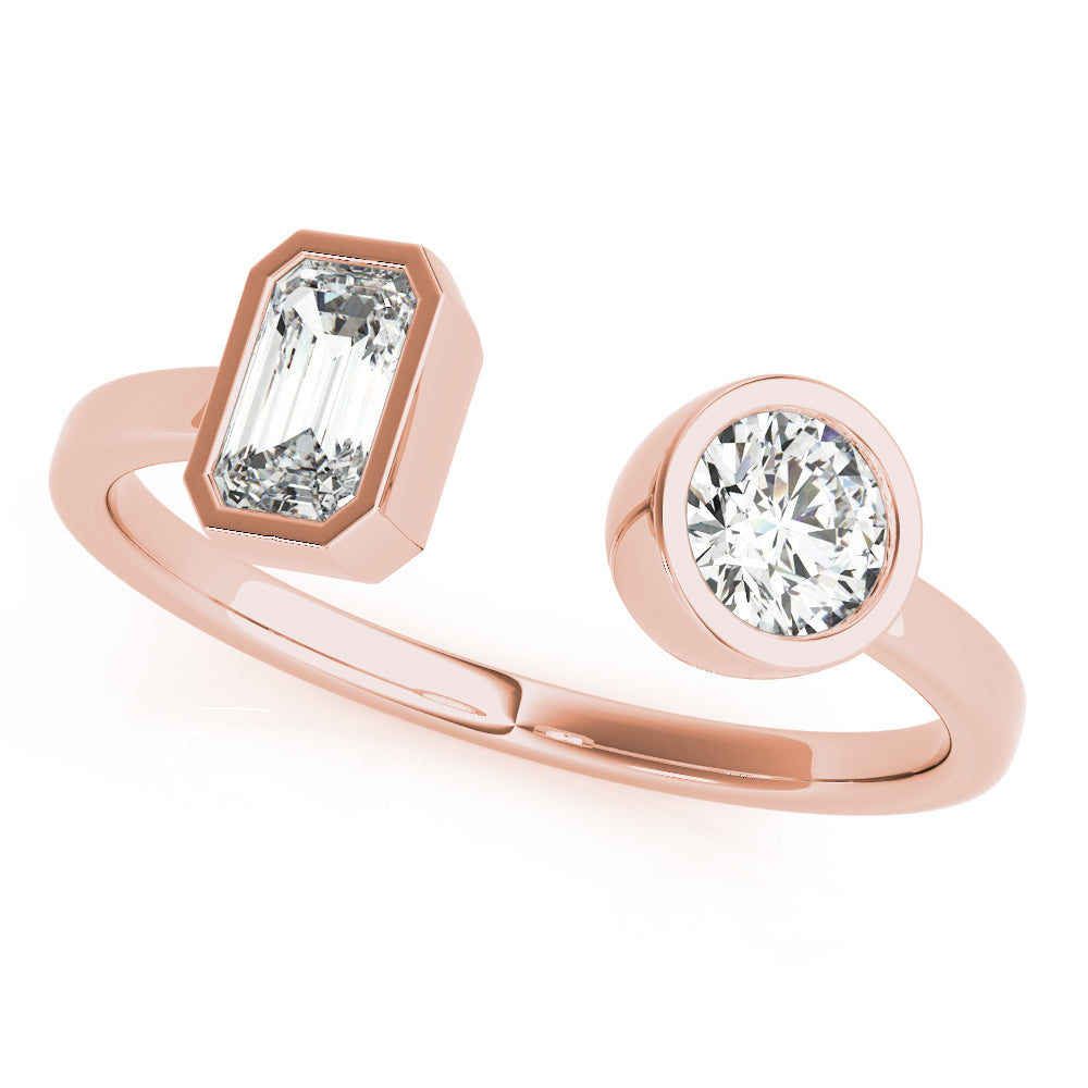 Round Emerald Diamond Fashion Ring · 0.60 ct tw
