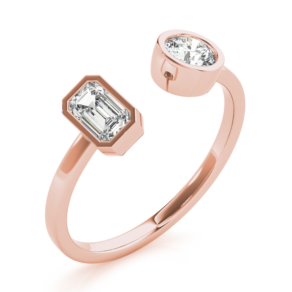 Round Emerald Diamond Fashion Ring · 0.60 ct tw